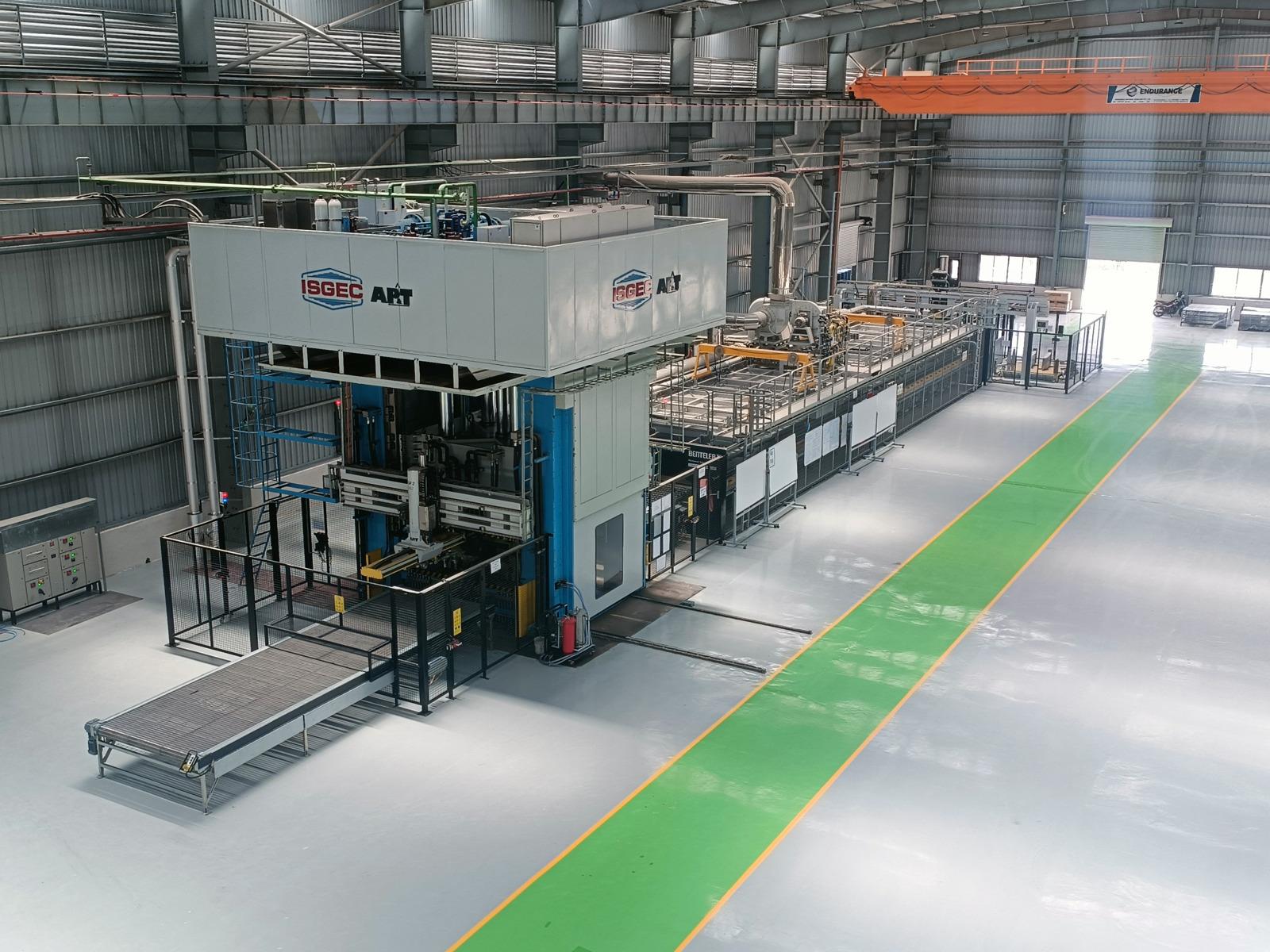 AP&T's first press-hardening line in India is now operational at ALF Engineering in Pune, southeast of Bombay. 