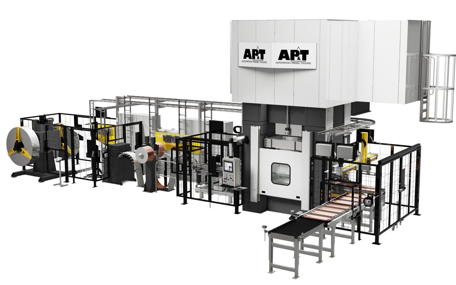 Low energy consumption makes AP&T’s servohydraulic press highly interesting financially and environmentally for heat exchanger plate manufacturers. 